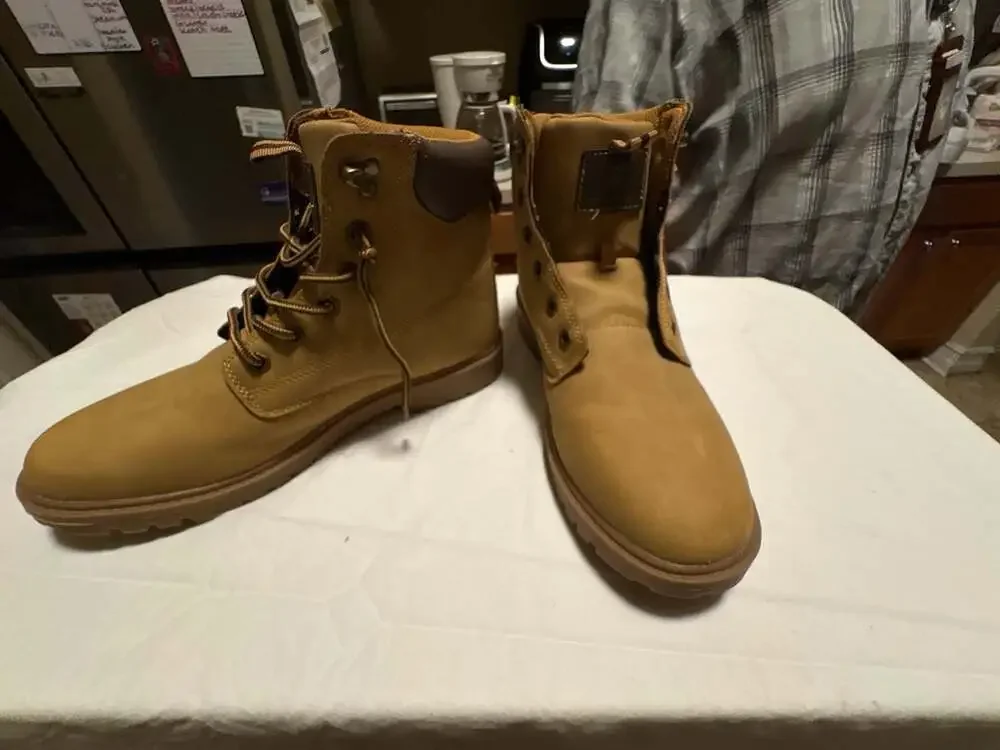 Rocawear Men's LEONARDOBOX Faux Leather Work Boots
